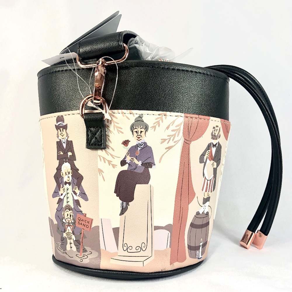 Disney Haunted Mansion Stretching Portraits Handbag Bucket Bag - NEW - Picture 2 of 7